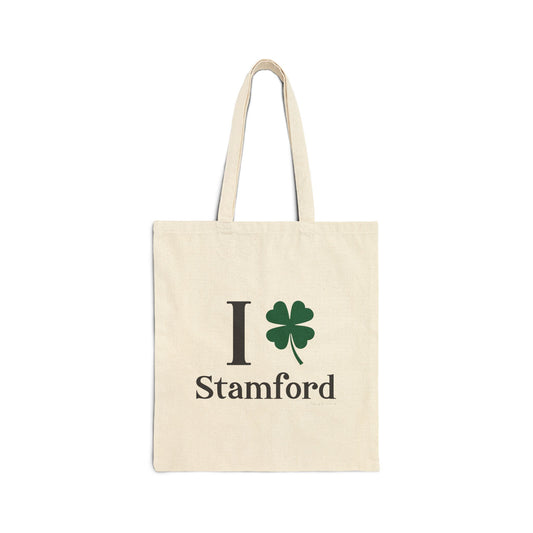 I Clover Stamford Cotton Canvas Tote Bag