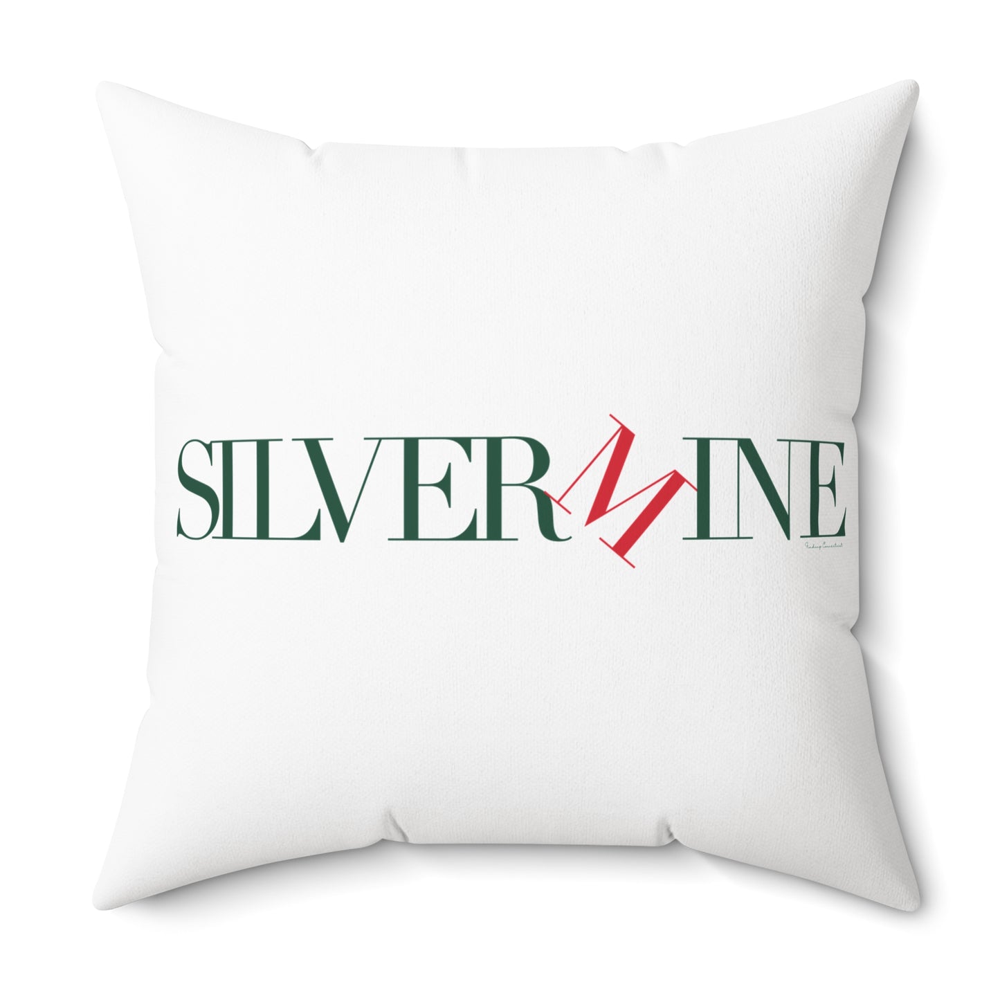41 Tilt Silvermine Spun Polyester Square Pillow