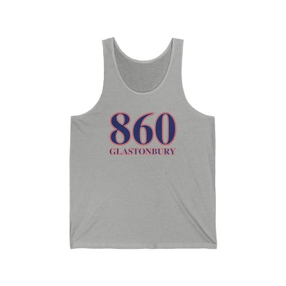 860 Glastonbury Red White & Blue Unisex Jersey Tank Top