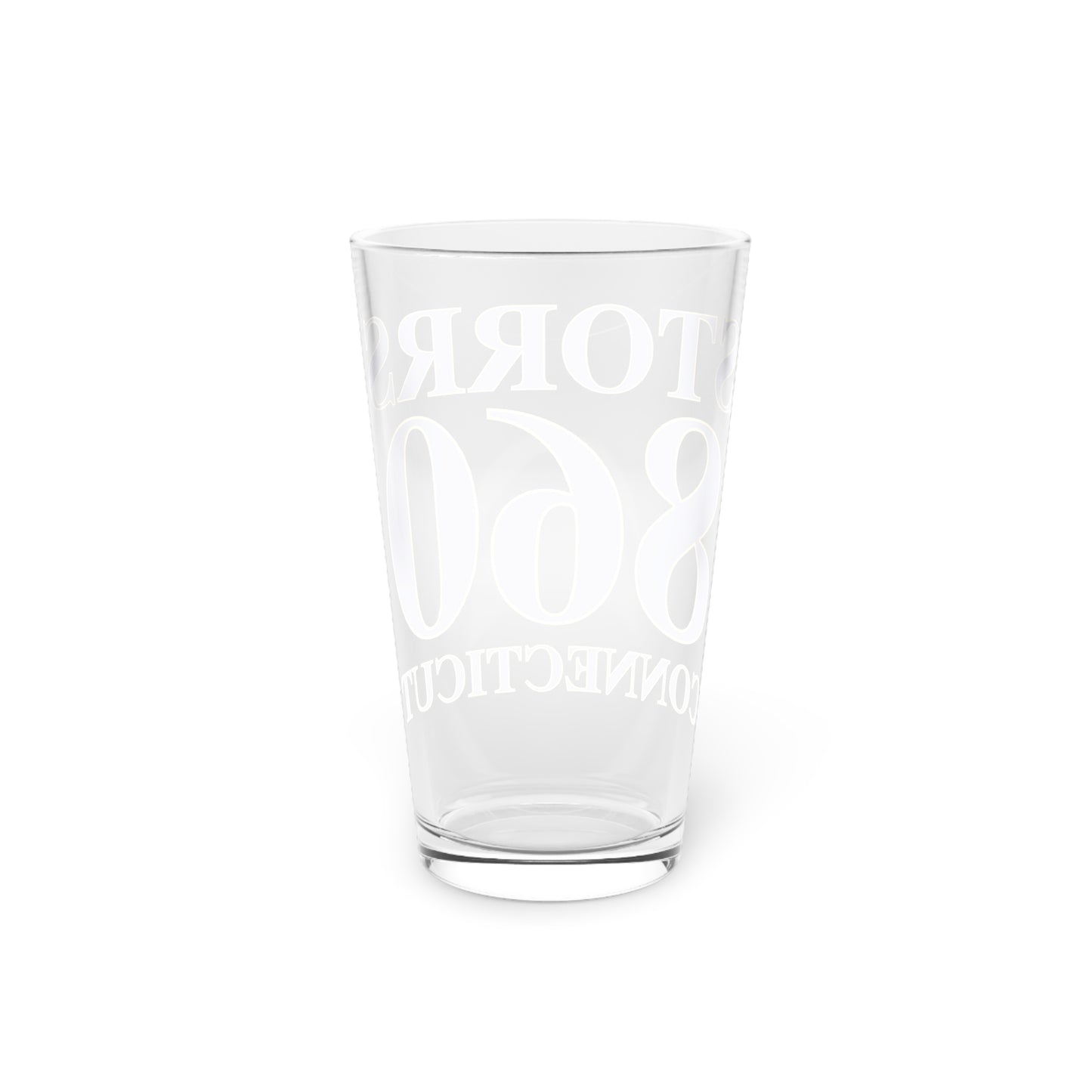 Storrs 860 Connecticut Pint Glass, 16oz