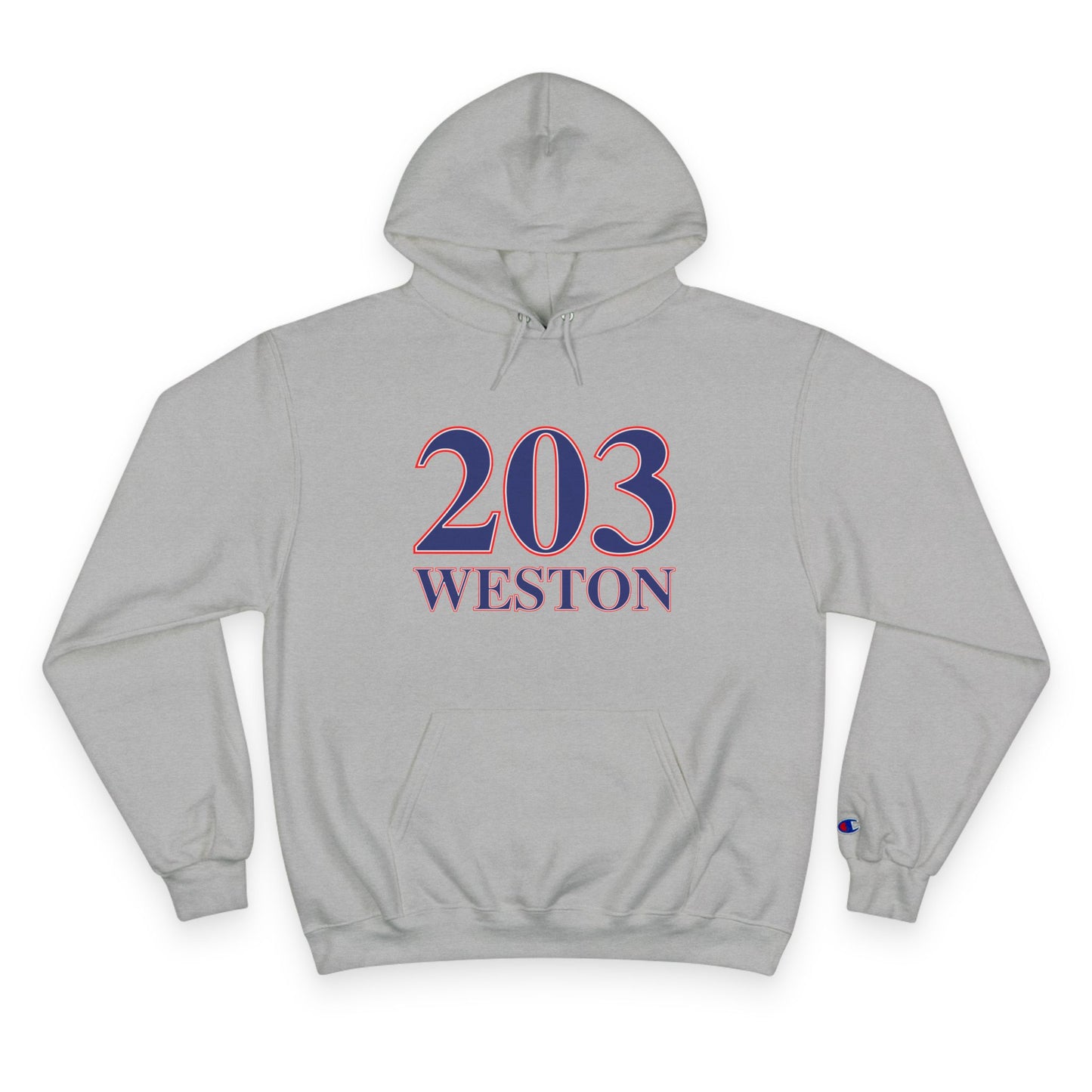 203 Weston Red White & Blue Champion Hoodie