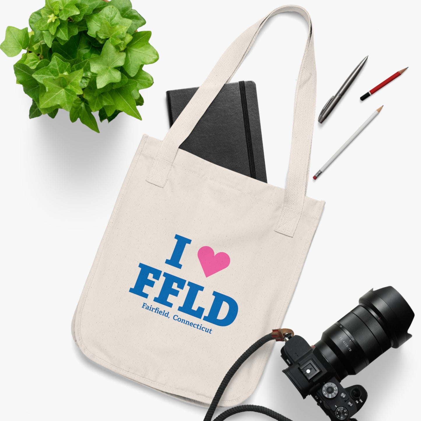 I Heart FFLD Organic Canvas Tote Bag