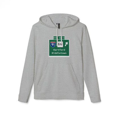 Vintage WCP Exit 68-NE Sign adidas Unisex Fleece Hoodie