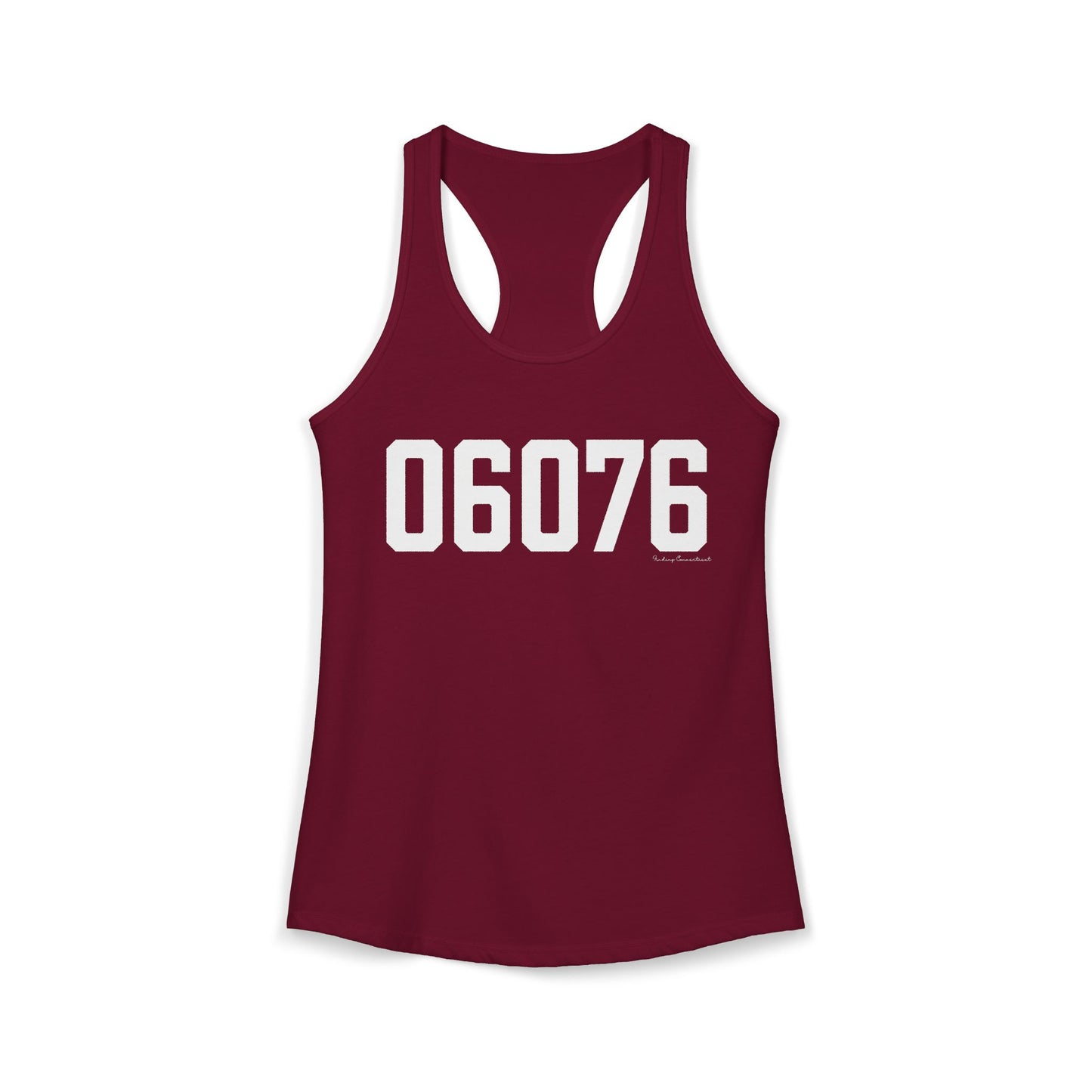 06076 Union CT Zip Code Women's Ideal Racerback Tank Top