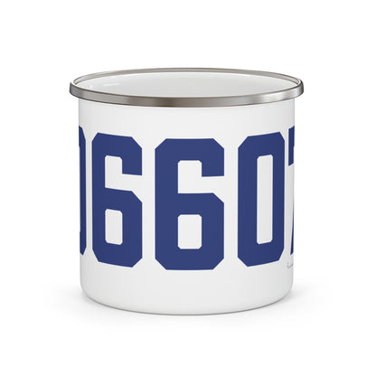 06607 Bridgeport Connecticut Zip Code Enamel Camping Mug