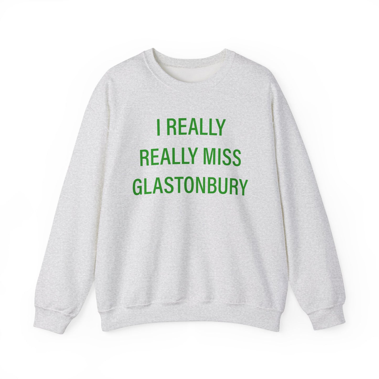 I Really Really Miss Glastonbury Unisex Heavy Blend™ Crewneck Sweatshirt