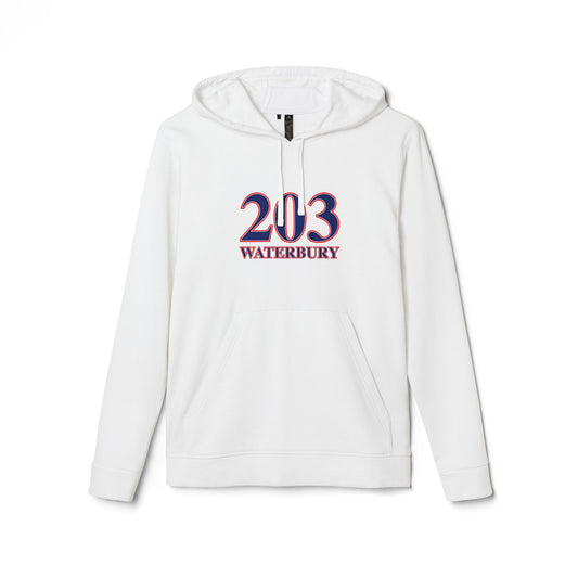 203 Waterbury Red, White & Blue adidas Unisex Fleece Hoodie