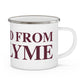 Just a kid from East Lyme Enamel Camping Mug