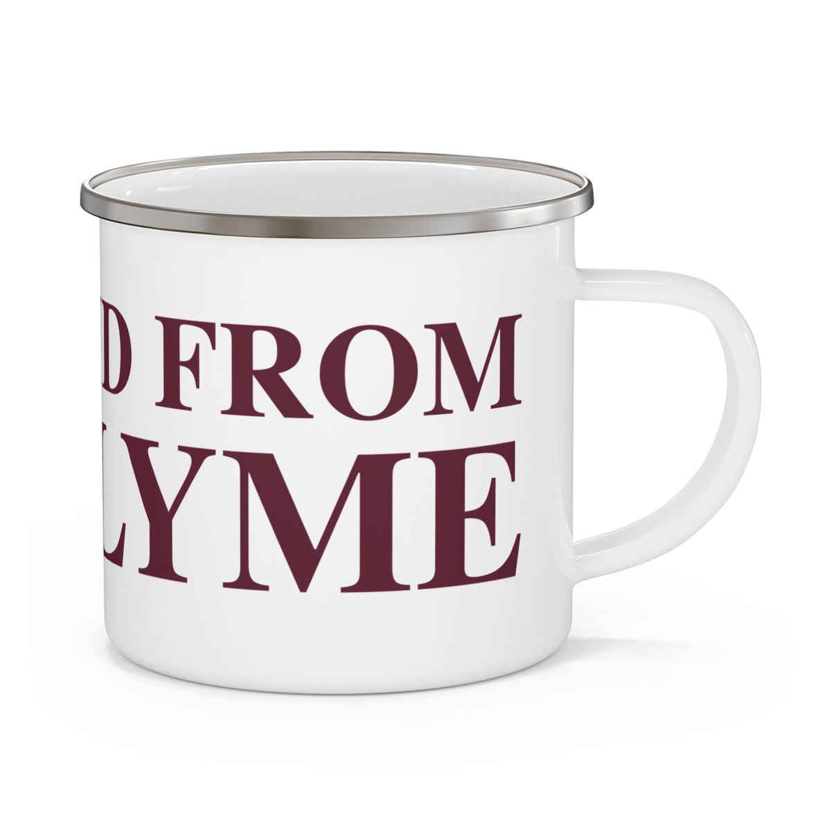 Just a kid from East Lyme Enamel Camping Mug