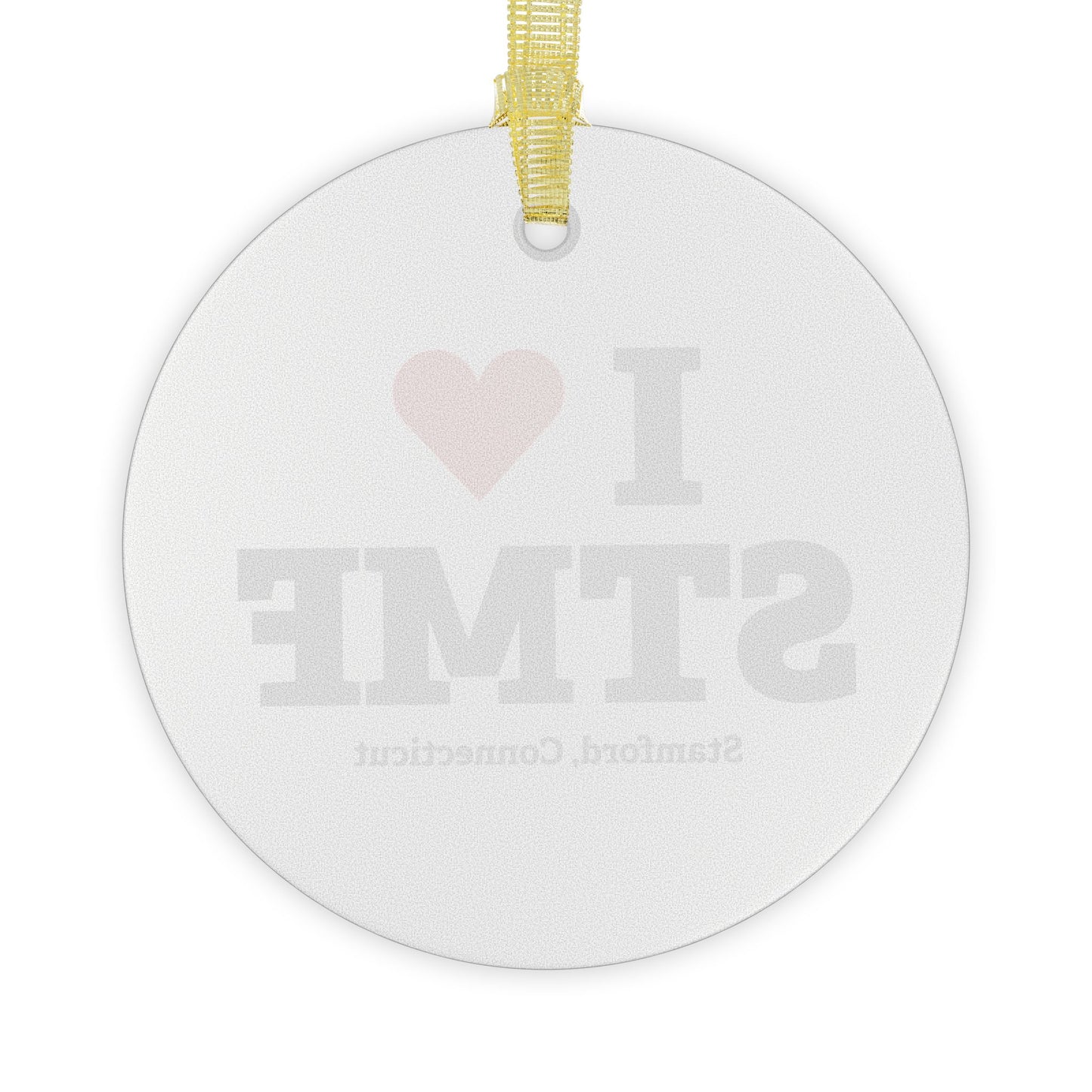 I Heart STMF Glass Ornaments
