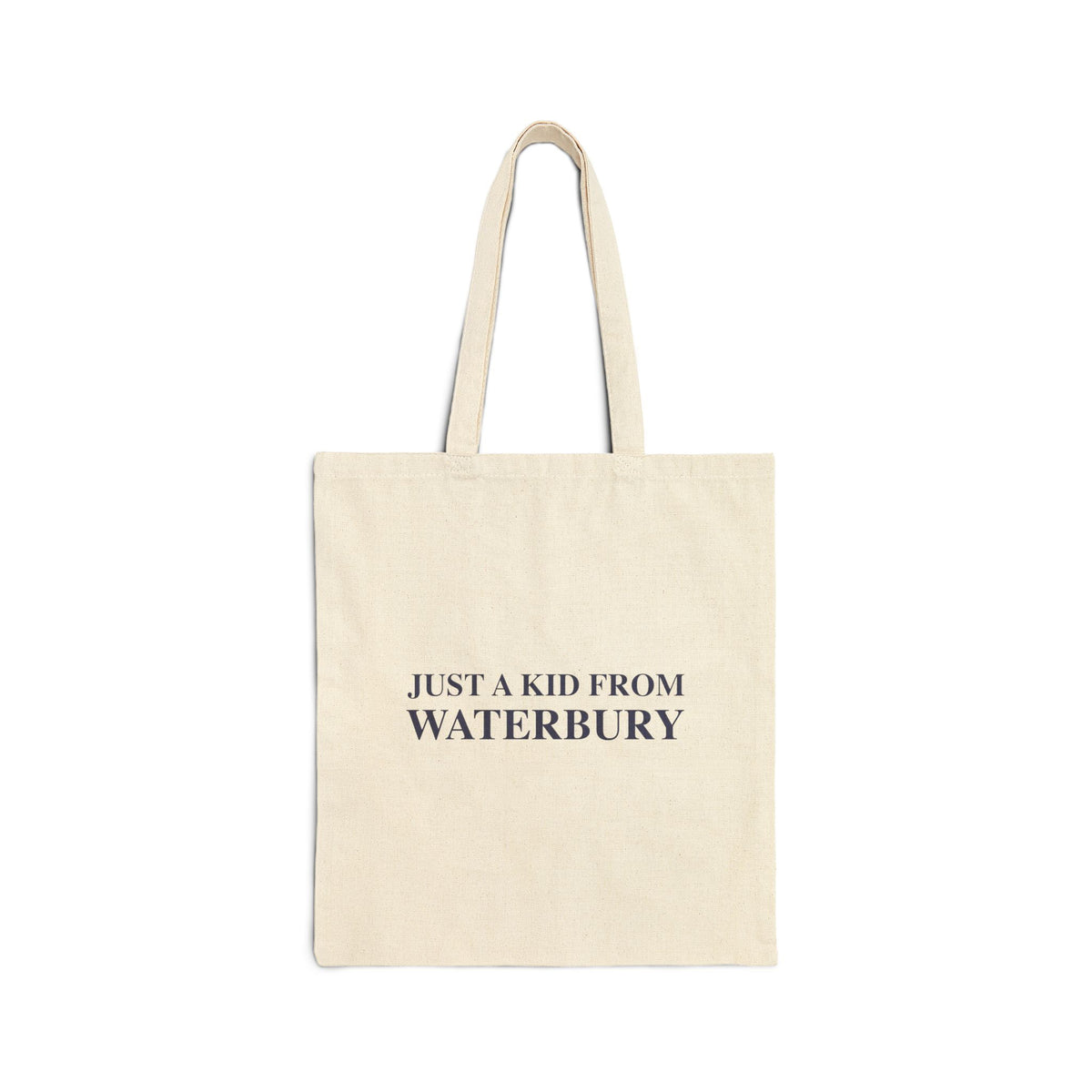 Just a kid from Waterbury Cotton Canvas Tote Bag