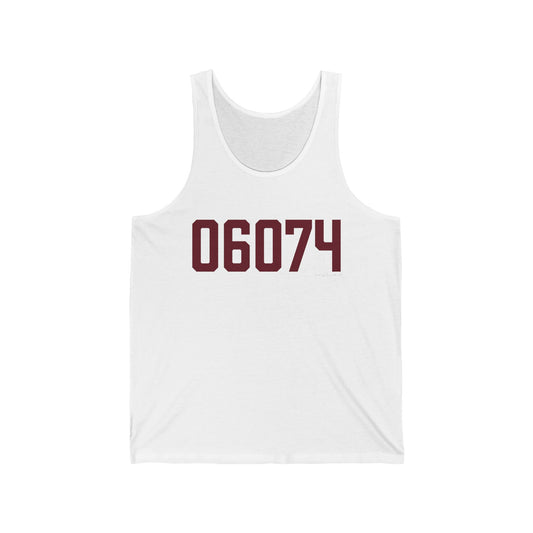 06074- South Windsor Connecticut Zip Code Unisex Jersey Tank Top