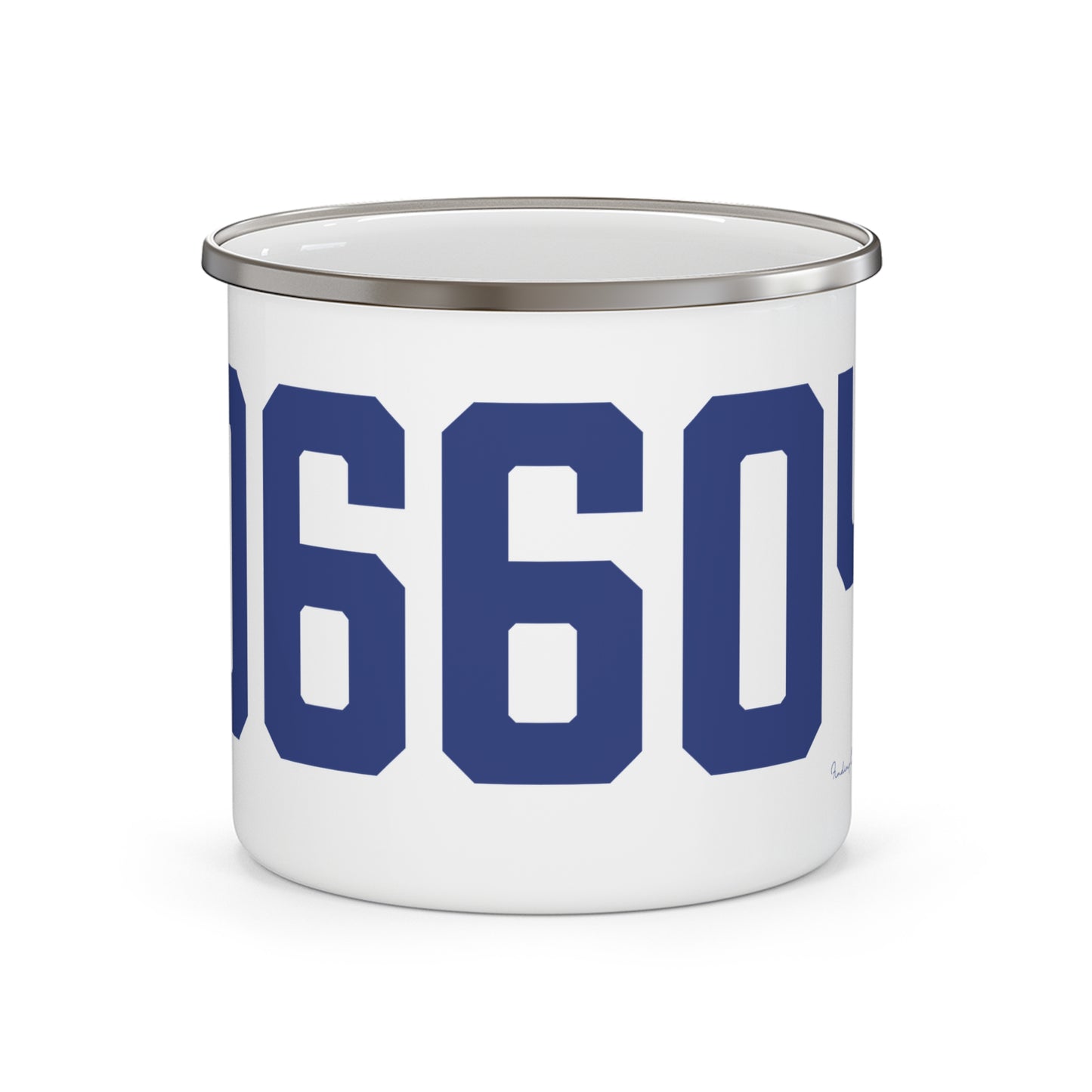 06604 Bridgeport Connecticut Zip Code Enamel Camping Mug