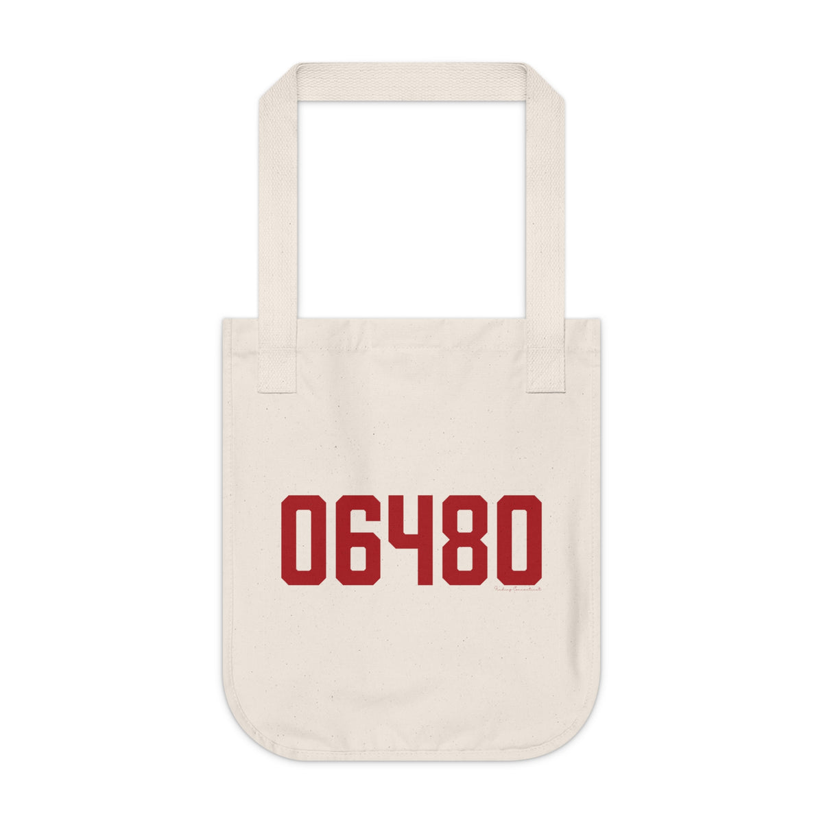 06480 Portland Connecticut Zip Code Organic Canvas Tote Bag