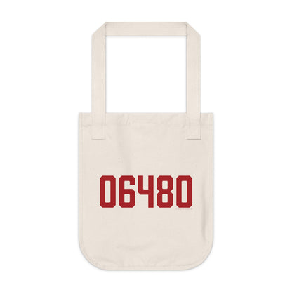 06480 Portland Connecticut Zip Code Organic Canvas Tote Bag