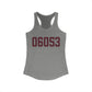 06053 New Britain Connecticut Zip Code Women's Ideal Racerback Tank Top