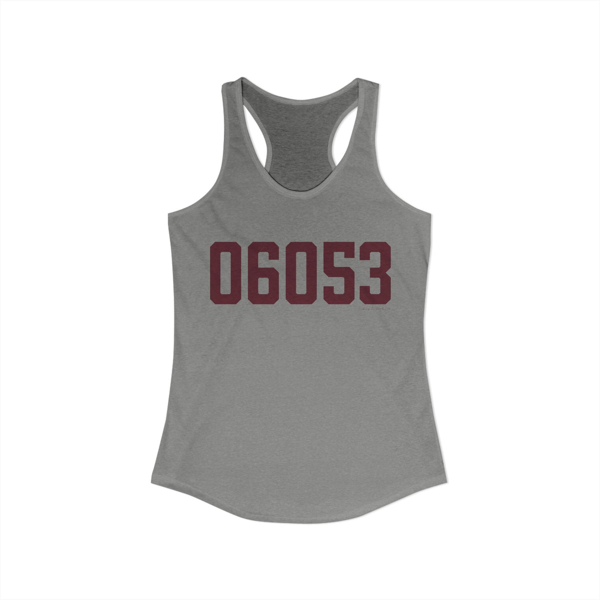 06053 New Britain Connecticut Zip Code Women's Ideal Racerback Tank Top