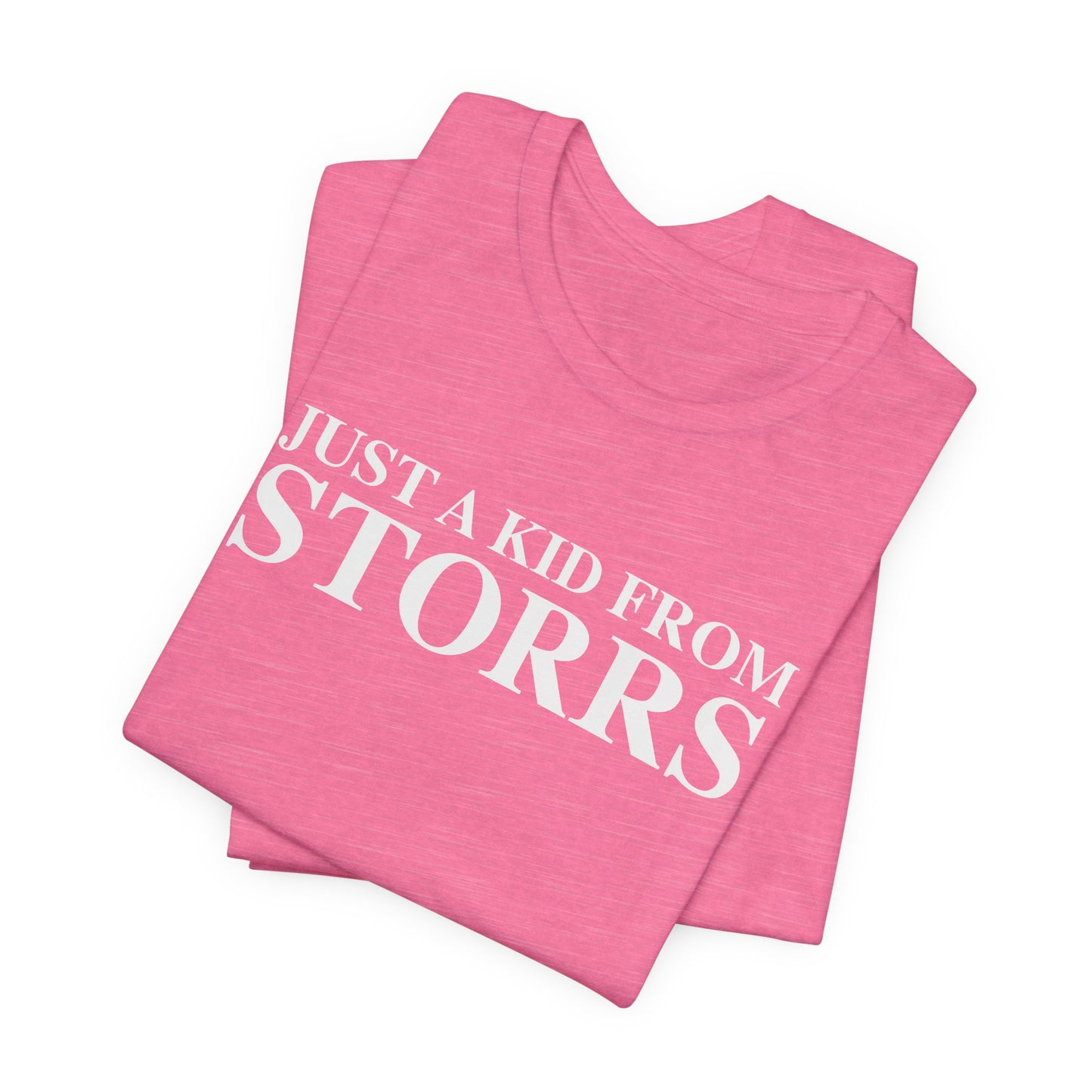 Just a kid from Storrs Unisex Jersey Short Sleeve T-Shirt