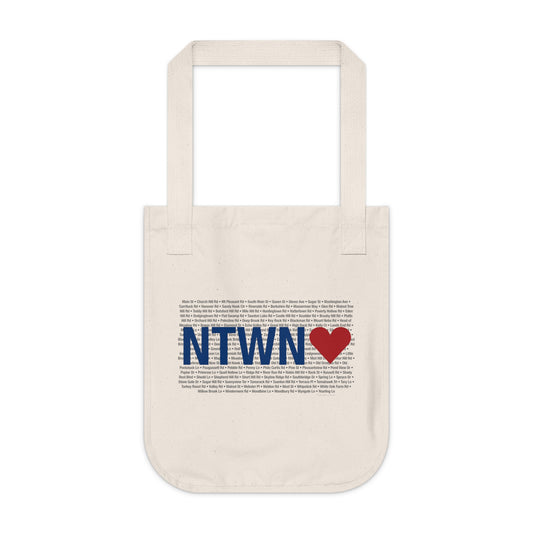 Newtown Love Organic Canvas Tote Bag