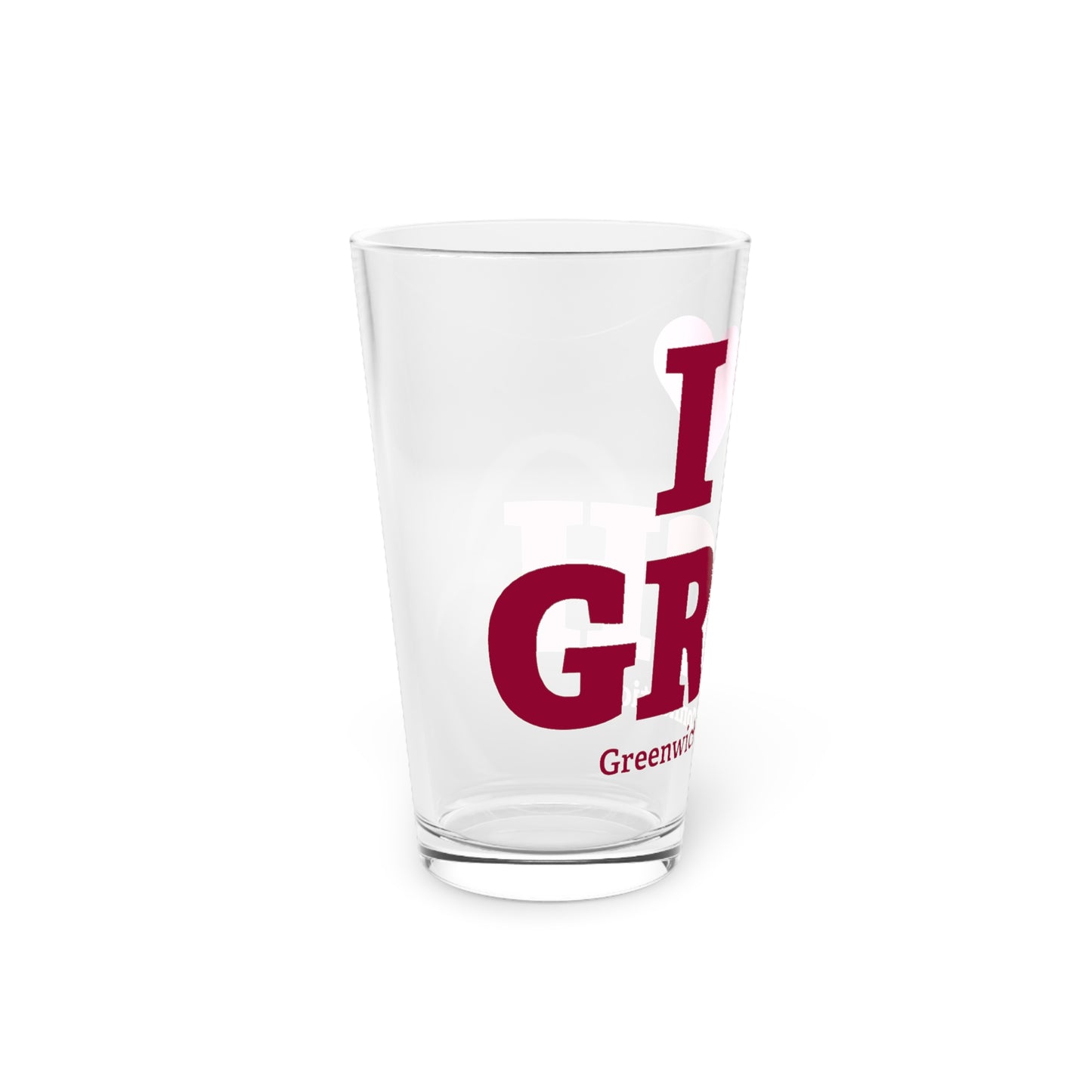 I Heart GRCH Pint Glass, 16oz