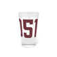 06051 New Britain Connecticut Zip Code Pint Glass, 16oz