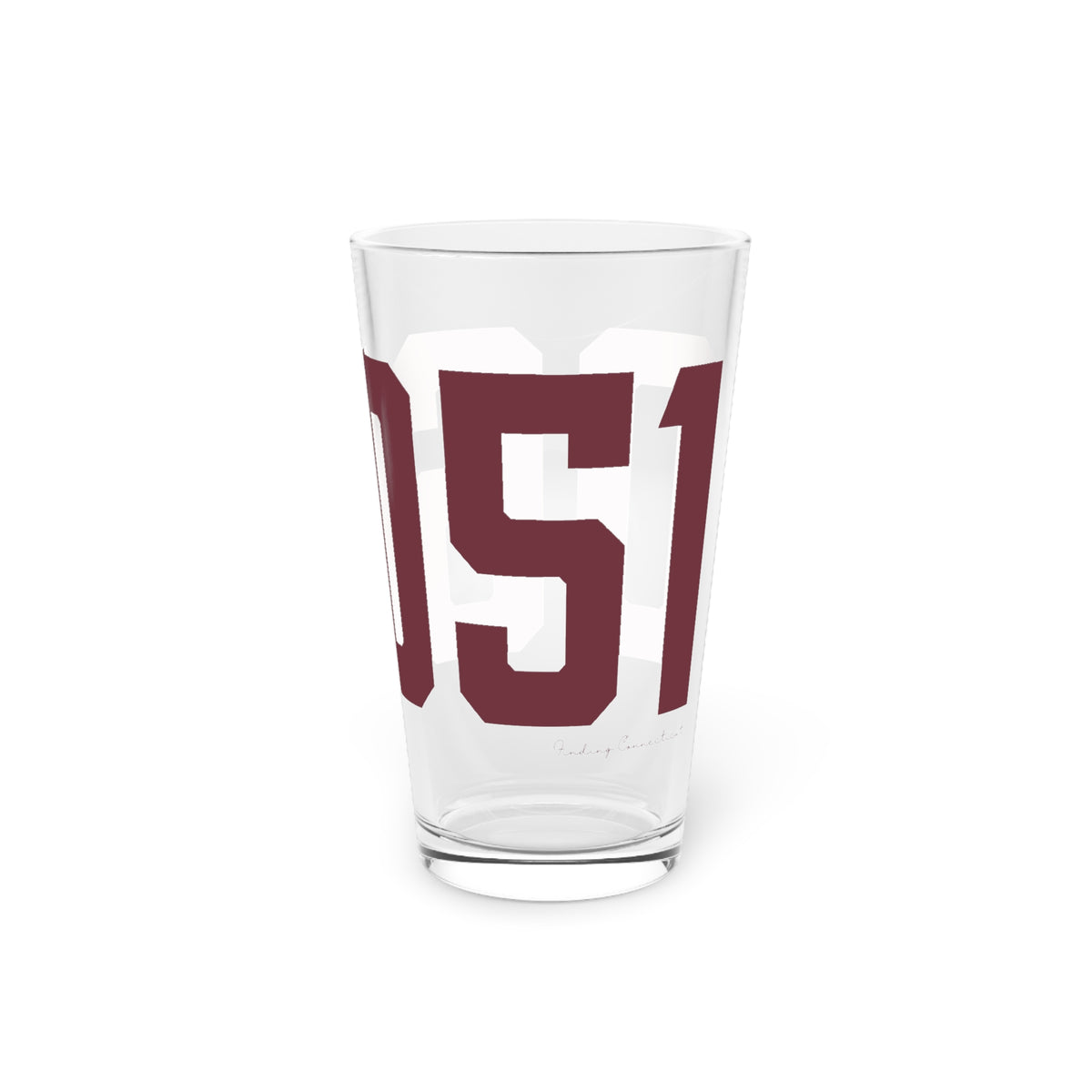 06051 New Britain Connecticut Zip Code Pint Glass, 16oz