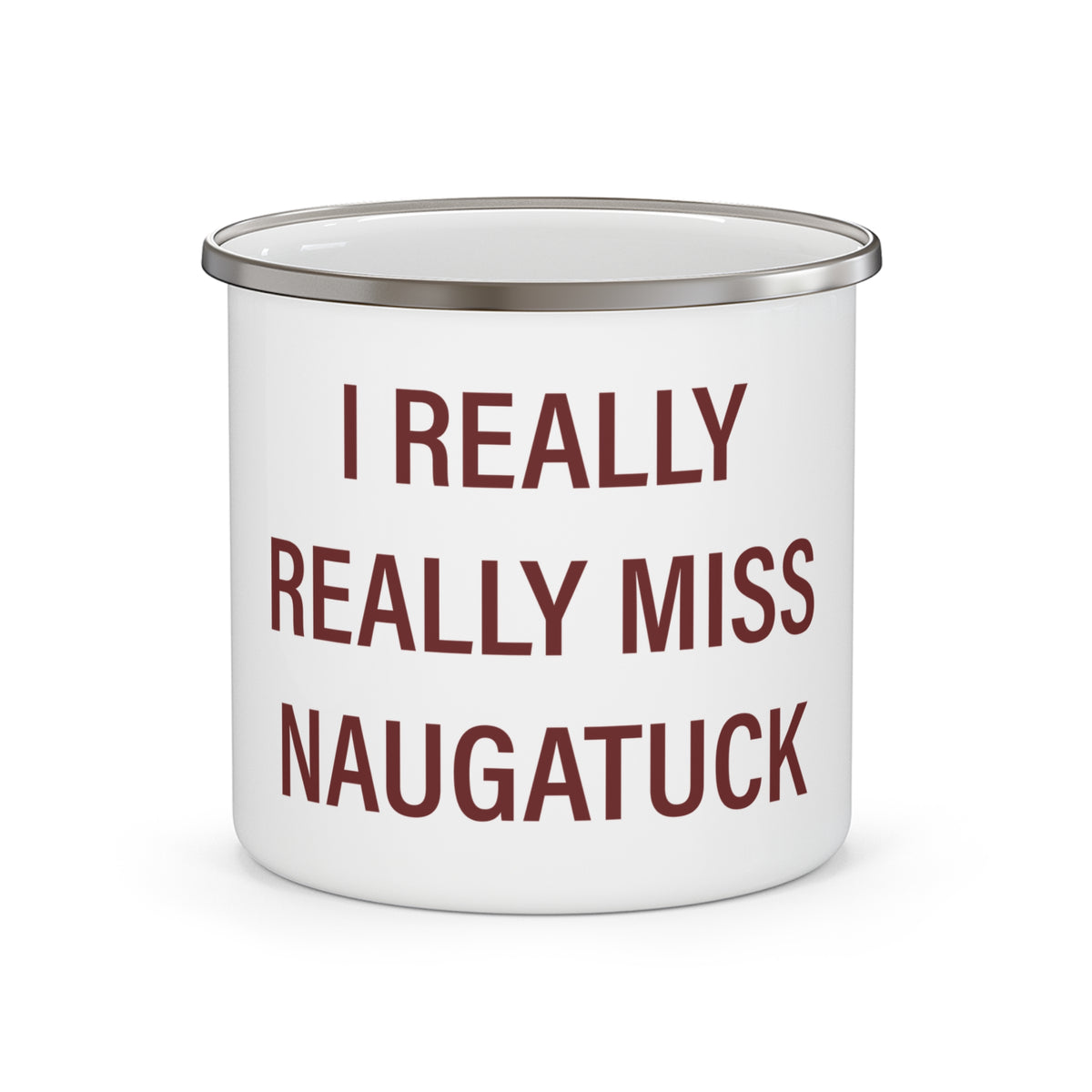 I Really Really Miss Naugatuck Enamel Camping Mug