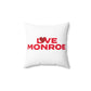 Love Monroe Spun Polyester Square Pillow