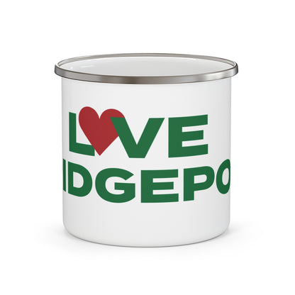 Love Bridgeport Enamel Camping Mug
