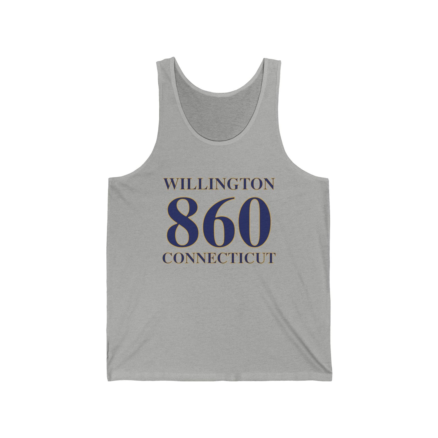 Willington 860 Connecticut Unisex Jersey Tank Top