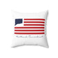 Hartland Connecticut Flag Spun Polyester Square Pillow