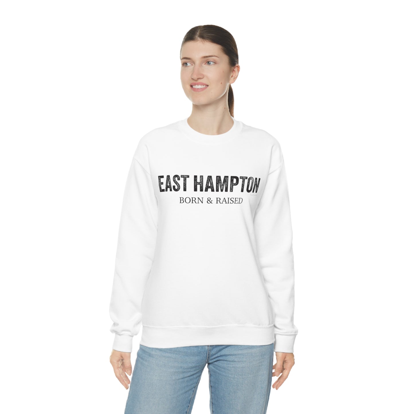 East Hampton Born & Raised Unisex Heavy Blend™ Crewneck Sweatshirt