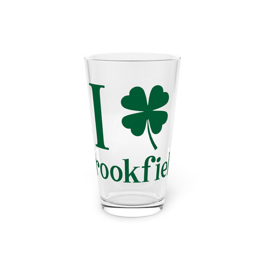 I Clover Brookfield Pint Glass, 16oz