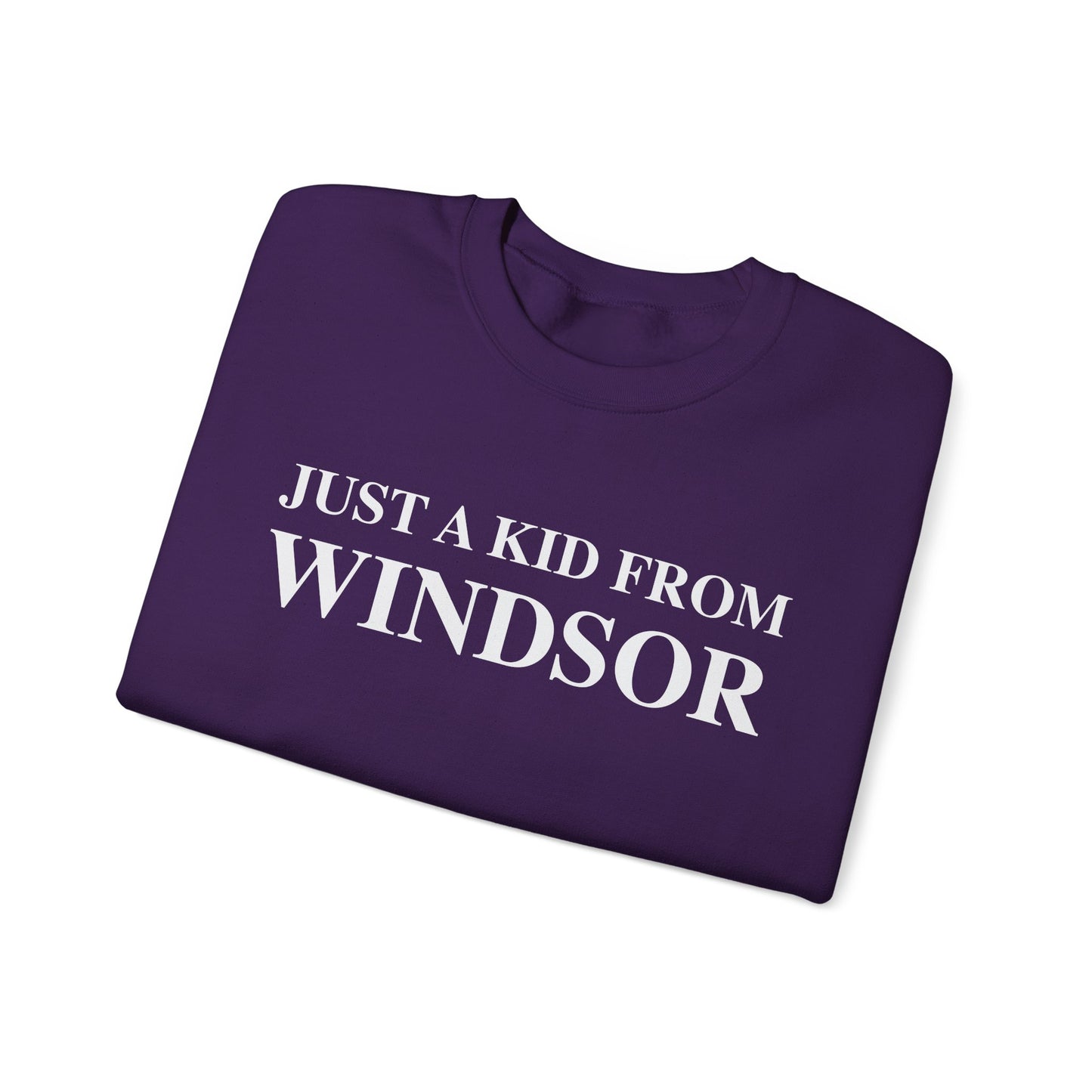 Just a kid from Windsor Unisex Heavy Blend™ Crewneck Sweatshirt
