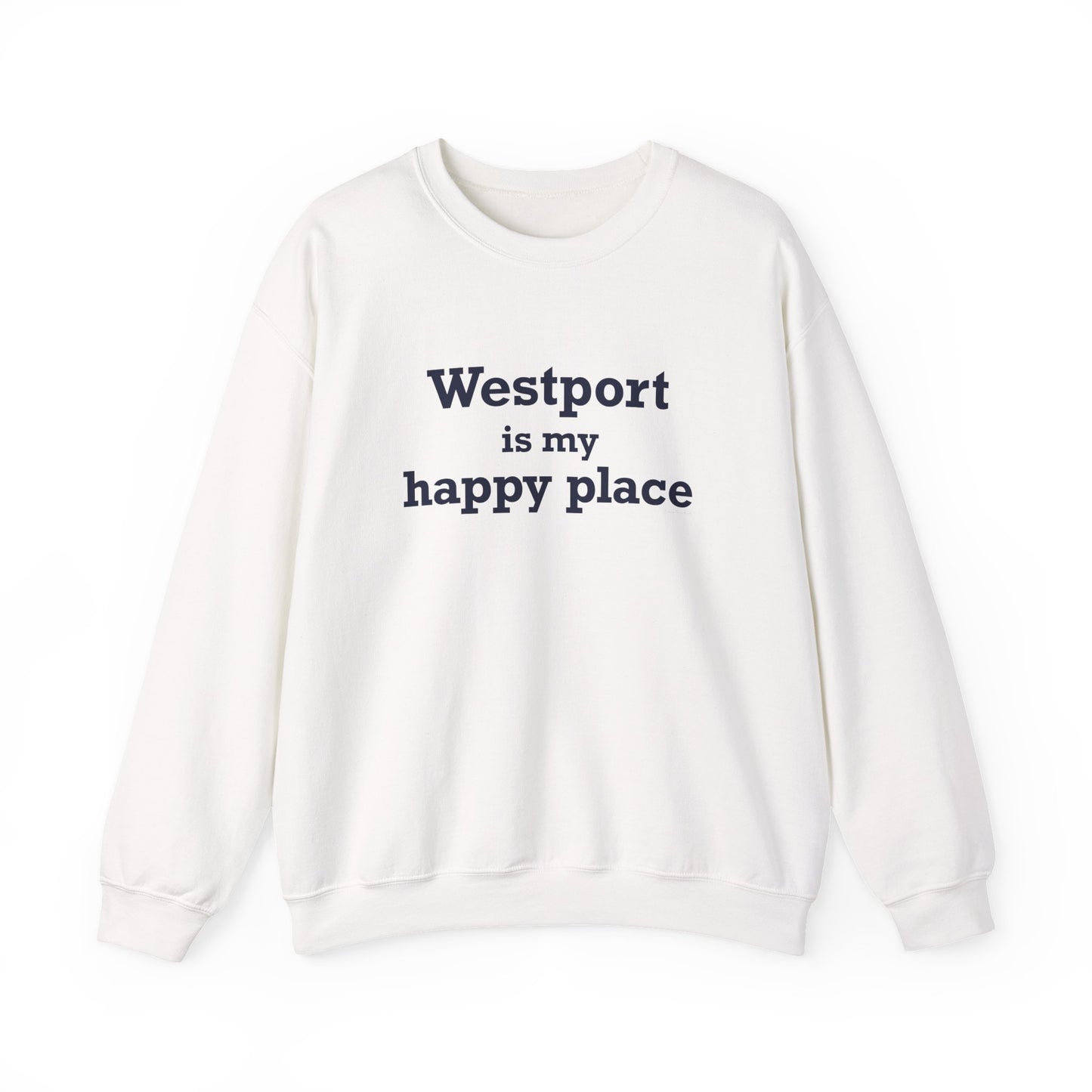 Westport Is My Happy Place Unisex Heavy Blend™ Crewneck Sweatshirt
