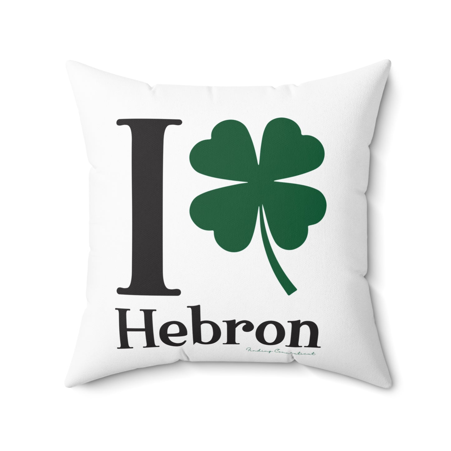 I Clover Hebron Spun Polyester Square Pillow