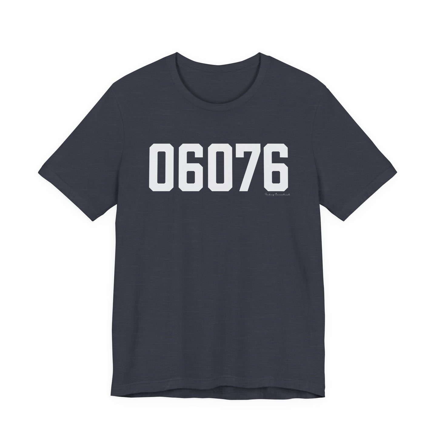 06076 Union CT Zip Code Unisex Jersey Short Sleeve T-Shirt