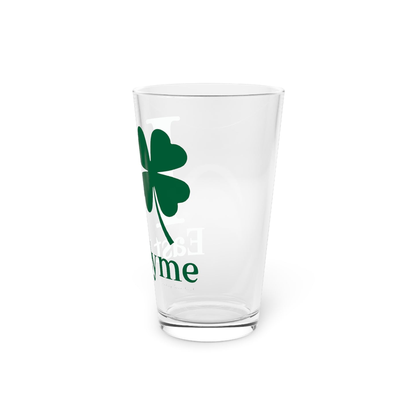 I Clover East Lyme Pint Glass, 16oz
