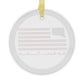East Haddam Connecticut Flag Glass Ornaments