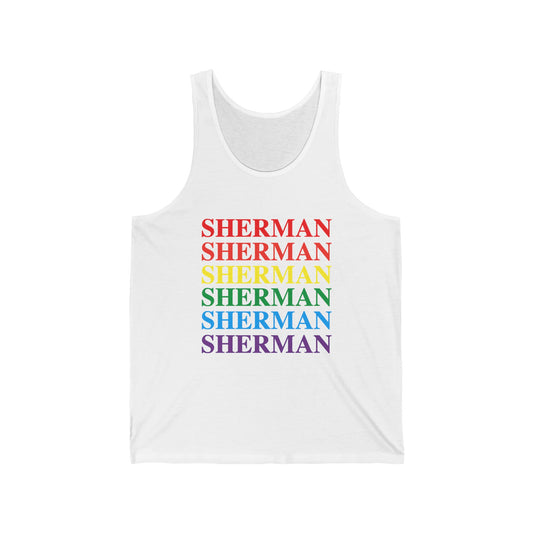 Sherman Pride Unisex Jersey Tank