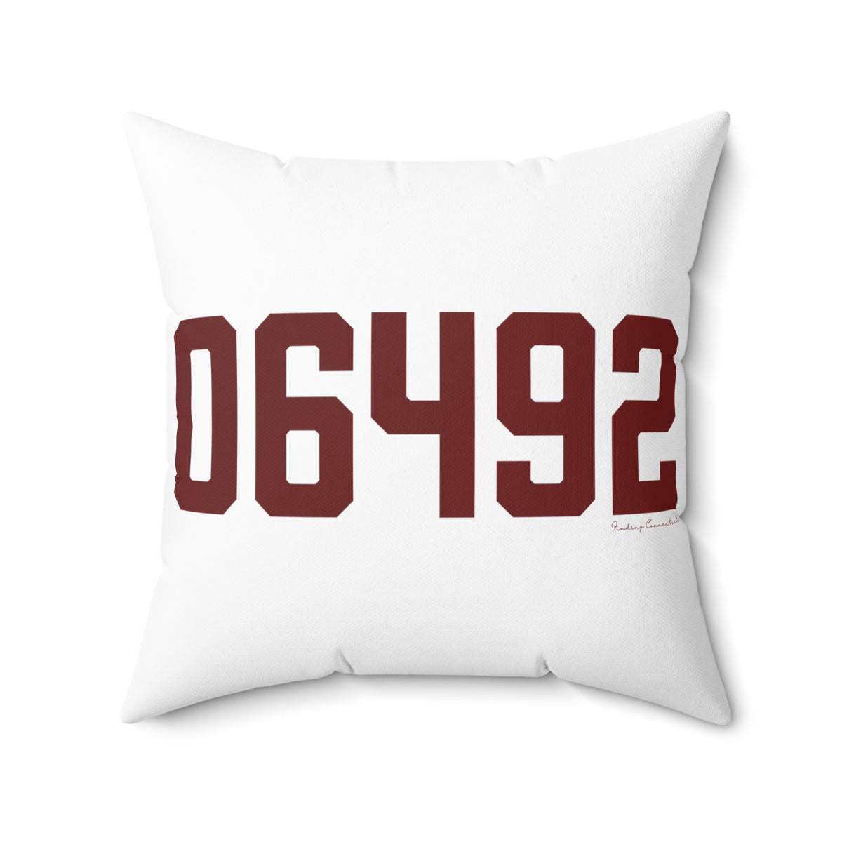 06492 Wallingford Connecticut Zip Code Polyester Square Pillow