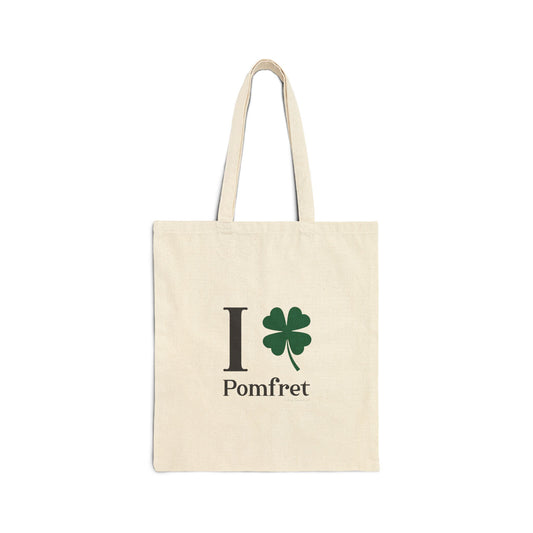 I Clover Pomfret Cotton Canvas Tote Bag