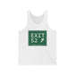 Vintage Exit 52  Merritt Parkway Sign Unisex Jersey Tank Top