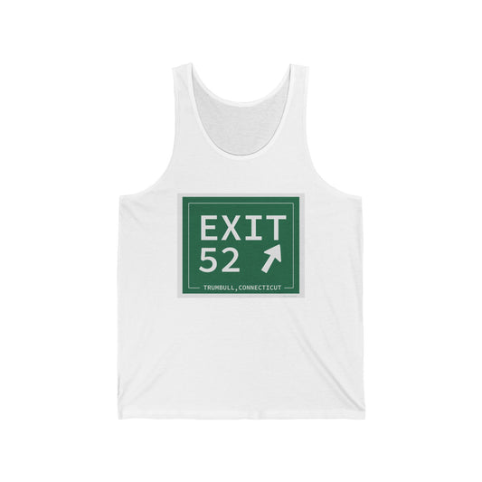 Vintage Exit 52  Merritt Parkway Sign Unisex Jersey Tank Top