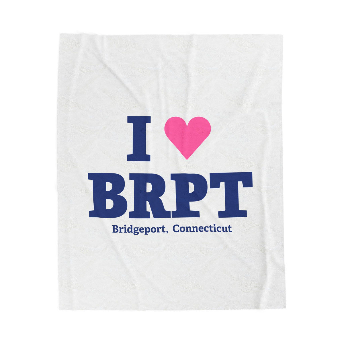 I Heart BRPT Velveteen Plush Blanket