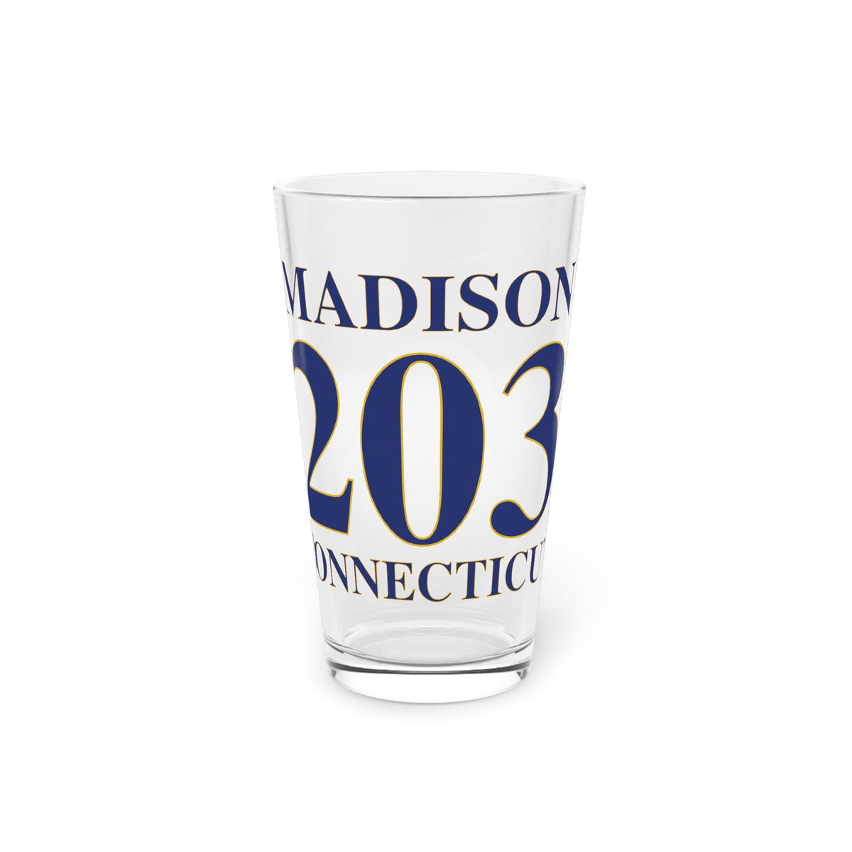 Madison 203 Connecticut Pint Glass, 16oz