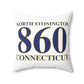North Stonington 860 Connecticut Spun Polyester Square Pillow