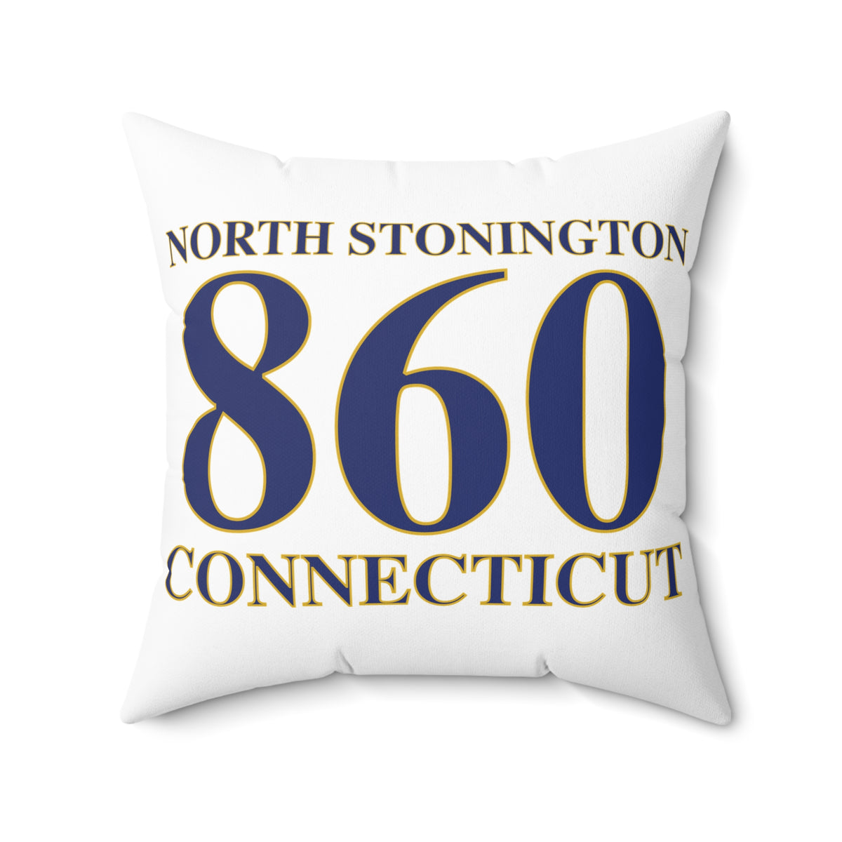 North Stonington 860 Connecticut Spun Polyester Square Pillow