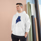 Maine Love (blue) Champion Hoodie