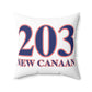 203 New Canaan Red White & Blue Spun Polyester Square Pillow